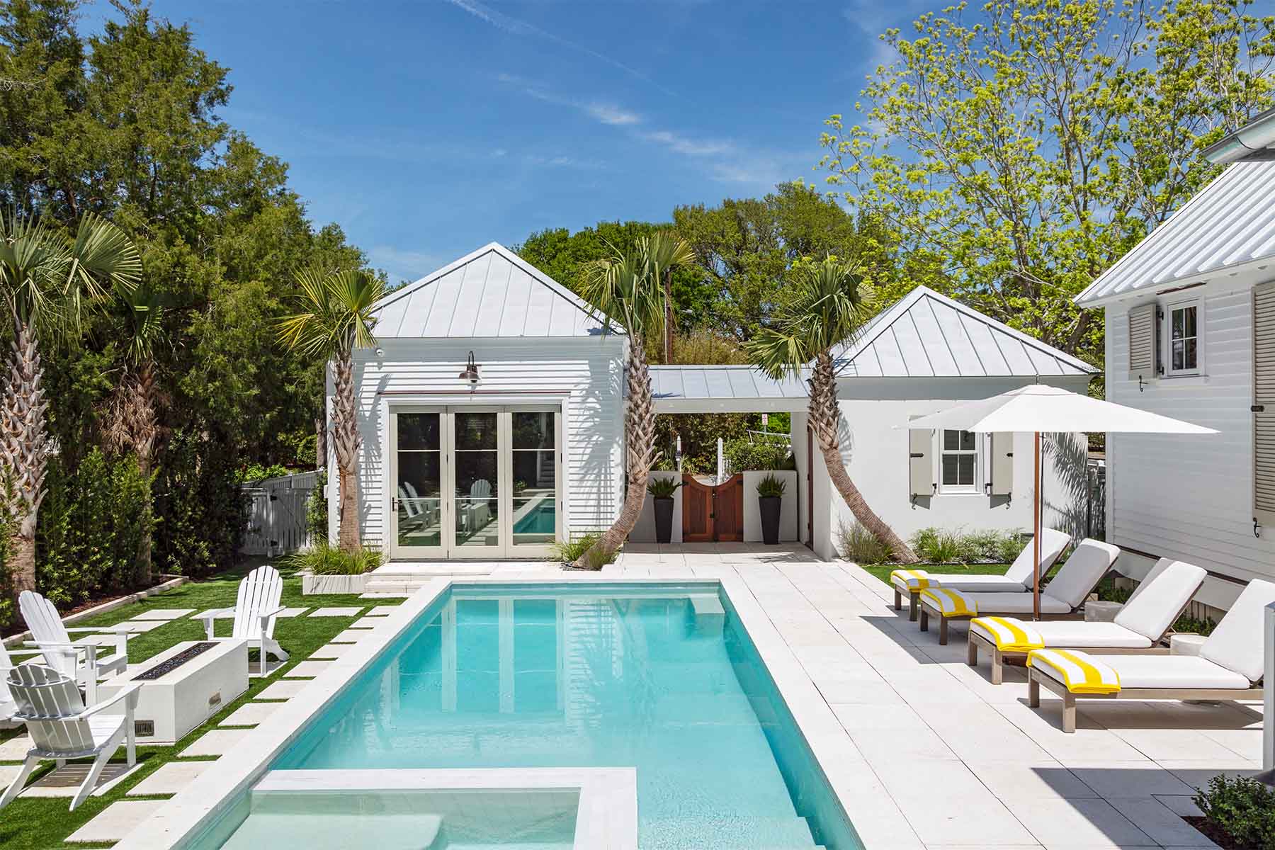 The property features design from sullivan's island landscape architect